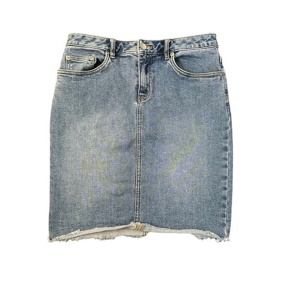 J. McLaughlin medium wash denim skirt size 6 - Picture 1 of 9